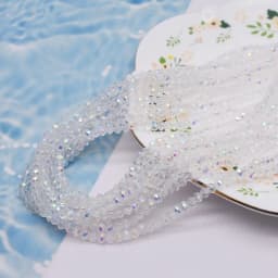 New 2 3 4mm Dyeing Rondelle Crystal Glass Beads Summer Color Faceted Loose Spacer Glass Beads for Jewelry Making DIY Necklace