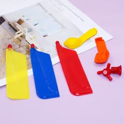 Children Balloon Airplane Outdoor Toy Science Experiment Mechanics Teaching Balloon Helicopter