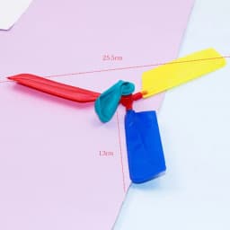 Children Balloon Airplane Outdoor Toy Science Experiment Mechanics Teaching Balloon Helicopter