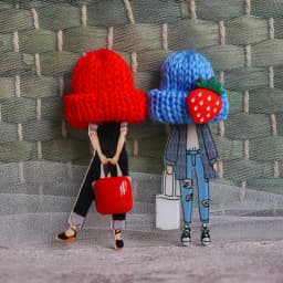 Cute Brooch For Woman Lady Acrylic Brooch Pins Suit Dress Clothing Accessories Christmas Gifts about 9cm