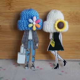 Cute Brooch For Woman Lady Acrylic Brooch Pins Suit Dress Clothing Accessories Christmas Gifts about 9cm