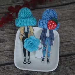 Cute Brooch For Woman Lady Acrylic Brooch Pins Suit Dress Clothing Accessories Christmas Gifts about 9cm