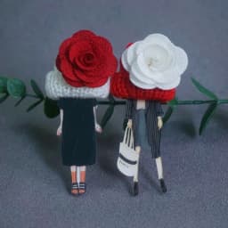 Cute Brooch For Woman Lady Acrylic Brooch Pins Suit Dress Clothing Accessories Christmas Gifts about 9cm