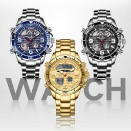 2024 Top Brand Luxury Digital Mens Watches Top Luxury Sport Quartz Wristwatch For Men All Steel Military Waterproof Clock+Box