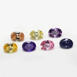 Mix 15 Colors Oval Cut Cubic Zirconia Stone Loose CZ Stones Synthetic Gemstone for Jewelry Making (Size 4x6mm-10x12mm)