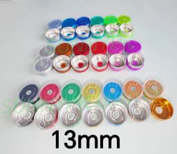 13mm Aluminium Plastic Cap,50pcs/lot! Colored Plastic Caps, Sealing Tear off Cap,Aluminium tops for crimp glass vial