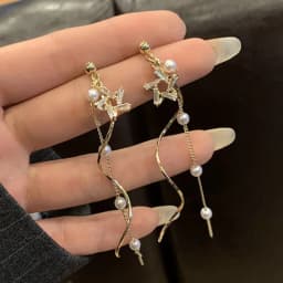 2023 Fashion Crystal Water Drop Tassel Earrings for Women Temperament Colorful Long Earrings Bridal Wedding Party Jewelry Gifts