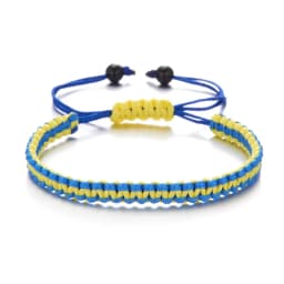 Ukrainian Charm Yellow Blue Ukraine Bracelets For Women Men Handmade Flag Color Woven String Bracelet New Design Couple Jewelry