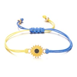 Ukrainian Charm Yellow Blue Ukraine Bracelets For Women Men Handmade Flag Color Woven String Bracelet New Design Couple Jewelry