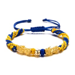 Ukrainian Charm Yellow Blue Ukraine Bracelets For Women Men Handmade Flag Color Woven String Bracelet New Design Couple Jewelry