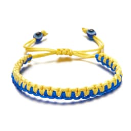 Ukrainian Charm Yellow Blue Ukraine Bracelets For Women Men Handmade Flag Color Woven String Bracelet New Design Couple Jewelry