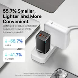 Baseus 65W GaN Charger Quick Charge Type C Phone Charger USB Charger Portable Fast Charger For Laptop iPhone 17 16 15 14 13