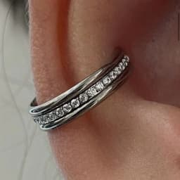 F136 Titanium Piercing Nose Ring Tragus Conch Cartilage Piercing Plum Blossom 16G Shape 5A Zircon Clicker Ring Body Jewelry