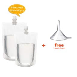 100ml-500ml Travel Drink Spout Pouches Transparent Plastic Bags Sealed Juice Storage Beverage Ice Cold Drink Pouch Portable