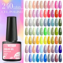 Mtssii Macaron Gel Nail Polish Spring Summer Candy Pink Blue Color For Manicure Semi Permanent Soak Off Nail Art Gel Varnishes