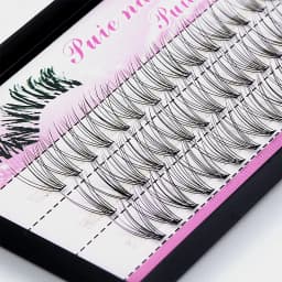 10D Mink Grafting Lashes 1 Box/60 Bundles Russia Natural C Curl False Eyelashes Individual Cluster Eyelash Makeup Wholesale