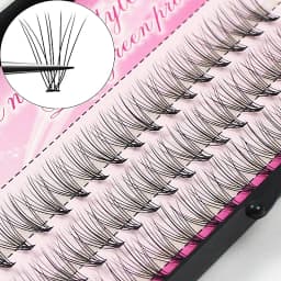 10D Mink Grafting Lashes 1 Box/60 Bundles Russia Natural C Curl False Eyelashes Individual Cluster Eyelash Makeup Wholesale