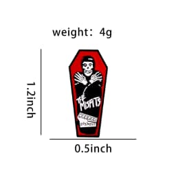 Rock Punk Enamel Pin Music Club Brooch Horror Badge Metal Backpack Sweater Custom Accessories for Fans Friends Jewelry Wholesale