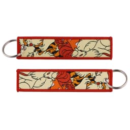 Anime Cute Animal Jet Tag Embroidery Keys Tag Women Keyring Cartoon Car Keys Fashion Jewelry Accessories Kids Gifts 1PCS