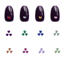 1 Box Heart Shape Acrylic Nail Art Decoration Wheel Glitter 3D Design Rhinestone Charm Jewelry Nail Tools