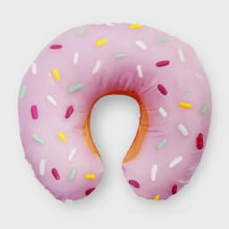Cute Cartoon INS Style Travel Neck Pillow U-Shaped Panda Rainbow Cloud Fruit Inflatable Cushion For Kids Adults Family Friends