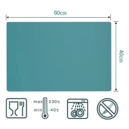 60X40cm Large Size Silicone Placemat Heat Insulation Cup Pad Tablecloth Table Mat Non-Slip Bowl Cup Coaster Kitchen Accessories