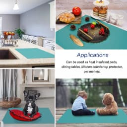 60X40cm Large Size Silicone Placemat Heat Insulation Cup Pad Tablecloth Table Mat Non-Slip Bowl Cup Coaster Kitchen Accessories