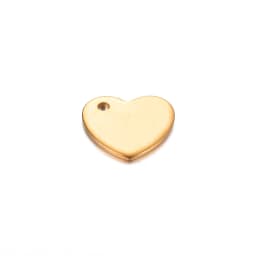 100pcs Stainless Steel Small Heart Charms for DIY Necklace Bracelet Anklet Jewelry Making Handcrafted Accessories
