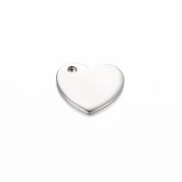 100pcs Stainless Steel Small Heart Charms for DIY Necklace Bracelet Anklet Jewelry Making Handcrafted Accessories