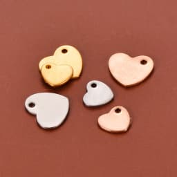 100pcs Stainless Steel Small Heart Charms for DIY Necklace Bracelet Anklet Jewelry Making Handcrafted Accessories