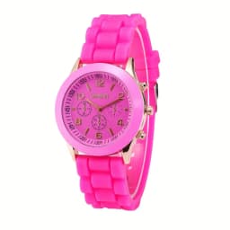 Watch Hot Sales Geneva Brand Silicone Women Watch Ladies Fashion Dress Quartz Wristwatch Female Watch montre relogio feminino