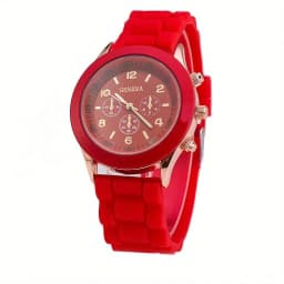 Watch Hot Sales Geneva Brand Silicone Women Watch Ladies Fashion Dress Quartz Wristwatch Female Watch montre relogio feminino