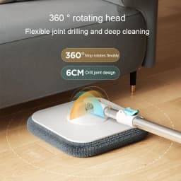 Mops Floor Cleaning Tools Easy to Drain Squeeze Mop Household Cleaning 360° Spin Home Floor Mop Cleaning Brooms Utensils House