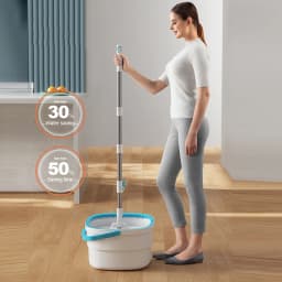 Mops Floor Cleaning Tools Easy to Drain Squeeze Mop Household Cleaning 360° Spin Home Floor Mop Cleaning Brooms Utensils House