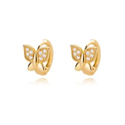 Stainless Steel Earrings For Women 2023 Trending Gold Color Butterfly Hoop Earrings New in Femme Girls Luxury Jewelry aretes