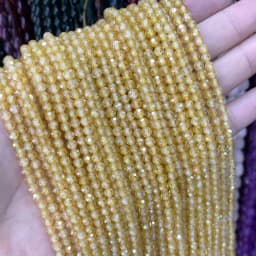 2 3 4MM Faceted Cubic Zirconia Rhinestone Multicolor Zircon Rondelle Spacer Loose Beads For Jewelry Making DIY Bracelet Necklace