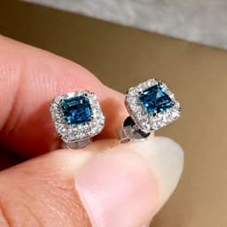 Huitan Bright Zirconia Ear Studs Lady Wedding Ceremony Accessories Fashion Women Versatile Earrings Accessories for Daily Life
