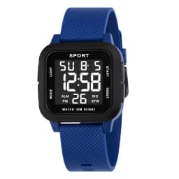YIKAZE Sports Men Watch Retro Square Men's Digital Watch Multifunction Military Alarm Clock LED Wristwatch for Male Kids Gifts