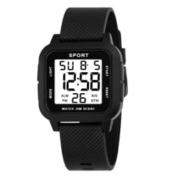 YIKAZE Sports Men Watch Retro Square Men's Digital Watch Multifunction Military Alarm Clock LED Wristwatch for Male Kids Gifts