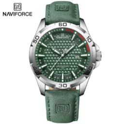NAVIFORCE Men Casual Sport Military Quartz Calendar Wrist Watch for Man Business Leather Waterproof Male Clock Relogio Masculino