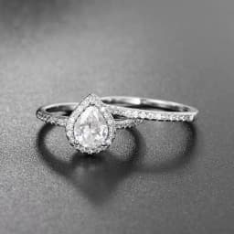 Adjustable Solitaire Rings for Women Bridal Classic Silver Color AAA+Cubic Zirconia Wedding Engagement Marriage Ring Jewelry