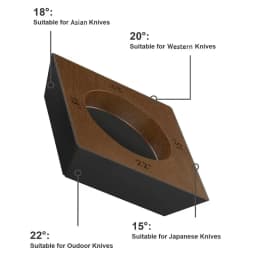 4-Angle Magnetic Wood Rolling Knife Sharpener 15-18-20-22° Diamond Sharpening Roller Kitchen Whetstone For Chef & Paring Knives