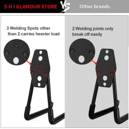 Heavy Duty Metal Hook Garage Organizer Wall Mount Anti-slip Bicycle Hanger Hooks Storage Hook For Ladders Garden Tool