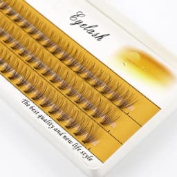 1 Box/60 Bunches Mink Eyelashes Natural 3D Russian Individual Eyelash Extension 10D Eyelash Cluster Makeup Tool Lashes Wholesale