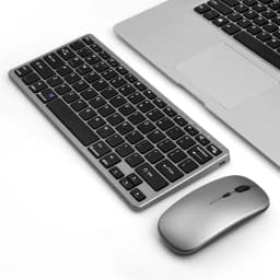 Wireless Bluetooth 2.4G Rechargeable Keyboard Mouse Combos USB Mouse 78 Keys Portable Keypad And Optical Mouse For Laptop PC