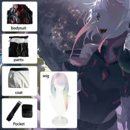 Cosplay Anime Edgerunners Lucy Costume Bodysuit Jumpsuits Jacket Wig Full Suit Halloween Costumes for Women costume