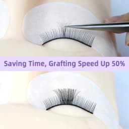 AGUUD 3D-20D Loose Fans Lash Mixed Length Sharp Pointy Stem Promade Volume Fans Eyelash Extension Thin Base Russian Volume Cilio