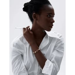 Yhpup High-Grade Natural Freshwater Pearls Metal Chain Fashion Necklace Trendy 18K PVD Plated Attractive Women Jewelry Gift