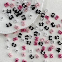 10pcs Resin Bow Nail Art Decoration With Heart Crystal Rhinestones Pearls Accessories For Nails Art Decoration Supplies