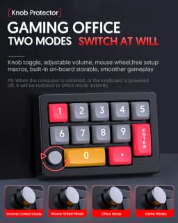 13 Key Macro Programmable Fully Hot Swappable Mechanical Switch 7 Color RGB Light Gaming Mini Keyboard